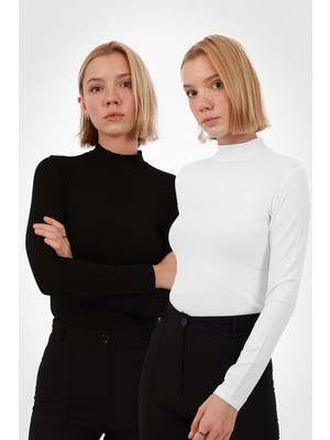 Yade Fashion Kadın Uzun Kol Body 2’li Set