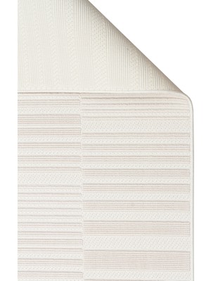 Akbel Halı MONO LOOP 01 Bej Bukleli Sisal Dokuma Yıkanabilir Kaymaz Tabanlı Kolay Temizlenebilir Makine Halısı