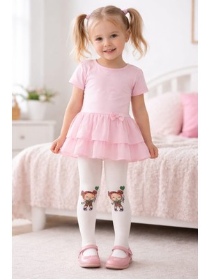 Gigi Giyim Karakter Baskılı Kız Çocuk Külotlu Çorap