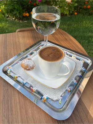 PremiumPort Şık ve Pratik Kahve Sunum Peçetesi Örtüsü, Zarif Masalar Için Ideal