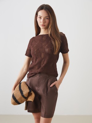 Lc Waikiki Yeni Sezon Bisiklet Yaka Dantelli Bluz