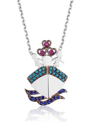 Özcömert Silver Gümüş Titanik Bayan Kolye