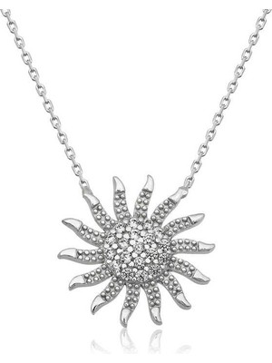 Özcömert Silver ​gümüş Güneş Bayan Kolye