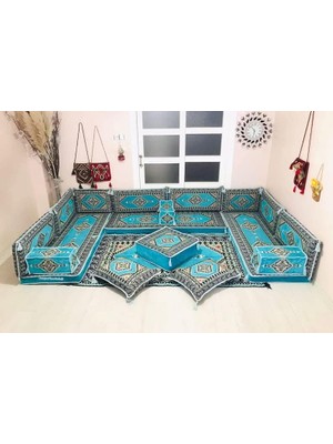 Anka Group Kilim Desenli U Köşe 10CM - Turkuaz