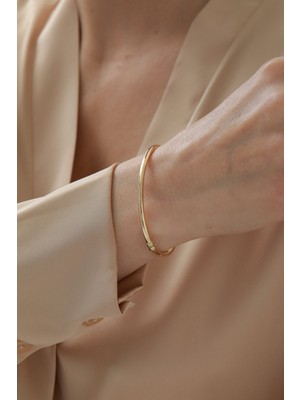 Yavuz Kuyumculuk 14 Ayar Altın Bombe Kelepçe