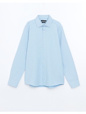 Lc Waikiki Yeni Sezon Slim Fit Uzun Kollu Armürlü Erkek Gömlek