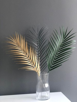 PremiumPort Renkli Palmiye Yaprakları Seti, 3 Adet, Vazo Çiçeği ve Aranjmanı