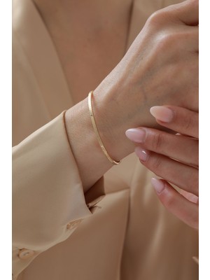 Yavuz Kuyumculuk 14 Ayar Altın Desenli Kelepçe