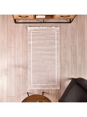 Evidea Soft Tuku Halı - Bej - 80X150 cm