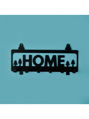 Evidea Deco Home Anahtarlık - Siyah - 25X8 cm