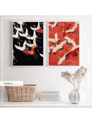 PremiumPort Şık Metal Çerçeveli Gerçek Camlı Tablo Çift Seti