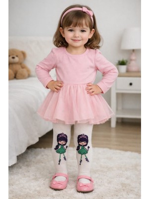 Gigi Giyim Peri Kız Figürlü Kız Çocuk Külotlu Çorap