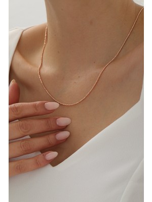 Yavuz Kuyumculuk 14 Ayar Altın Rose Gold Dorika Zincir