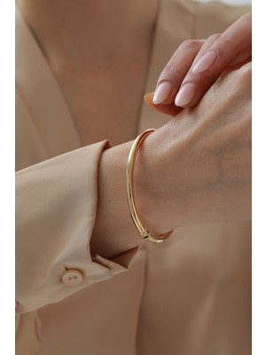 Yavuz Kuyumculuk 14 Ayar Altın Kalın Bombe Kelepçe