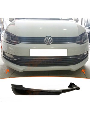 Vw Polo 6c 2015-2017 Boyasız Plastik Ön Tampon Eki
