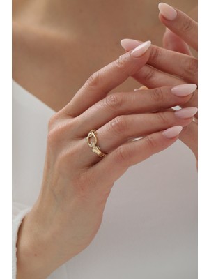 Yavuz Kuyumculuk 14 Ayar Altın Kilit Desen Yüzük