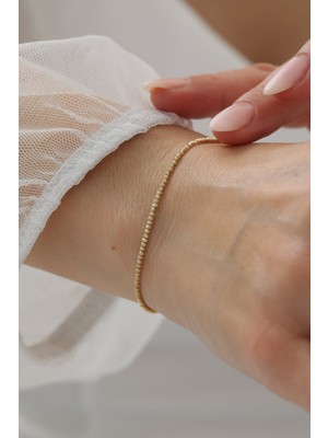 Yavuz Kuyumculuk 14 Ayar Altın Dorika Top Bileklik