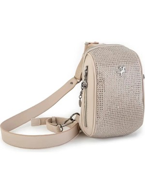 Nas Bag Bel ve Body Bag Taşlı - Kum