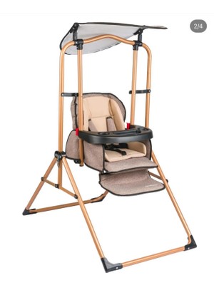 Pasha Unicare Taşpınar Gold Lux Salıncak Gray (Hem Mama Sandalyesi Hemde Salıncak Olarak Kullanılabiir)