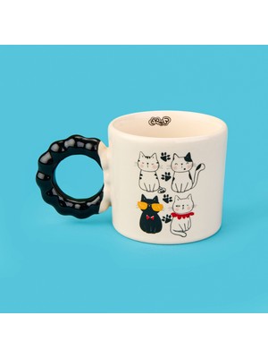 Evidea Kitchen Love Cat Friends Kupa - Renkli - 270 ml