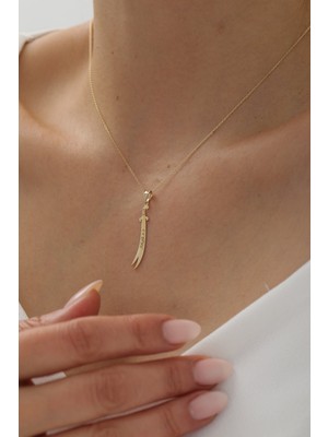 Yavuz Kuyumculuk 14 Ayar Altın Kılıç Kolye