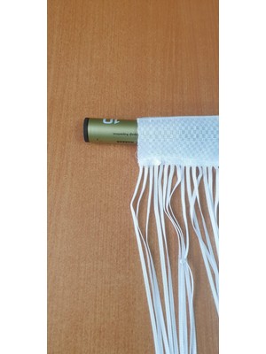 Akça Tekstil Düz Ip Beyaz Rustik En 100 cm Boy 210 cm Hazır Ip Perde