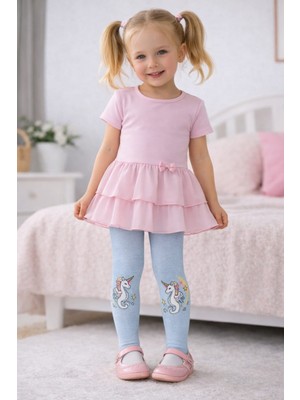 Gigi Giyim Unicorn Figürlü Kız Çocuk Külotlu Çorap