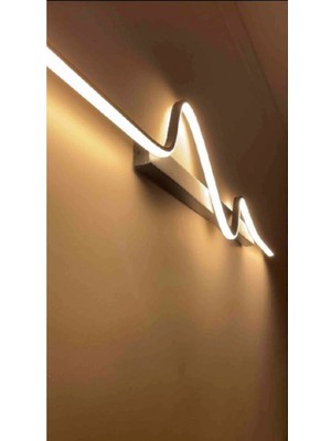 PremiumPort Modern 120 cm Aplik Worm, 3 Renk Yanar, Alüminyum Tasarım