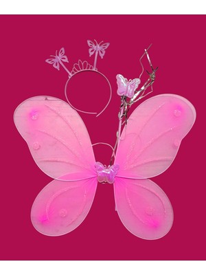 Madam Shushu Melek Kanadı+Taç+Asa Çocuk Seti