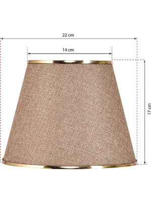 PremiumPort Yedek Abajur Şapkası, Kumaş Başlık, Şık ve Pratik Aksesuar