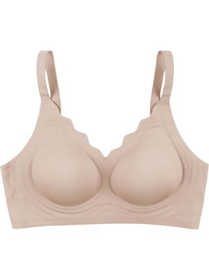 Koza İç Giyim Kadın Balensiz Lazer Dikişsiz Görünmez Çıkarılabilir Pedli Sütyen