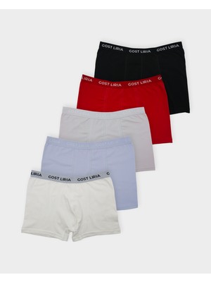 GOST LİRİA Daily Five Boxer 5 Li Paket - Çok Renkli