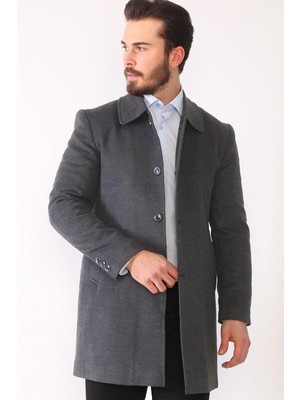 PLT9364 Dewberry Erkek Palto-Füme