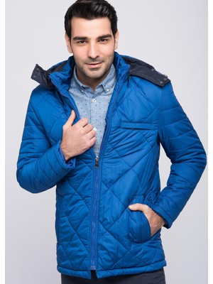 M8605 Dewberry Erkek Kaban-Saks Mavisi-1