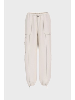 Guess Nat Kargo Kadın Beyaz Eşofman Altı V6RB16WL232-G027