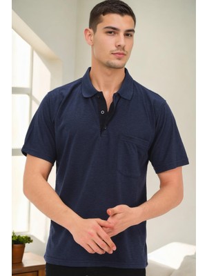 T0092 Dewberry Erkek T-Shırt-Lacivert