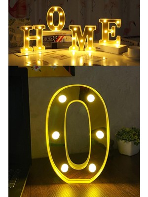 PremiumPort 3D LED Işıklı Rakam Dekor Büyük Boy Organizasyon ve Kutlama Aksesuarı