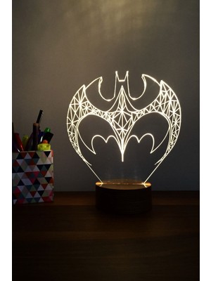 PremiumPort Renkli 7 Işık Ayarlı Ahşap Tabanlı LED Masa Lambası, Dekoratif ve Hediye