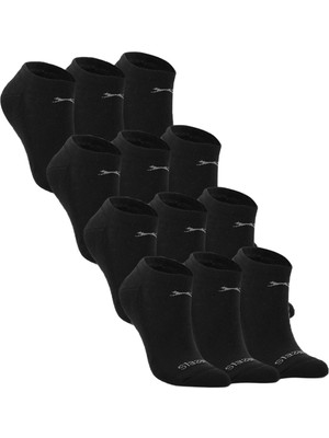Slazenger Jael 12 Li Set Kadın  Siyah Çorap
