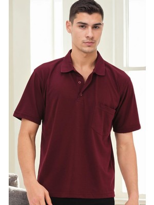 T0093 Dewberry Erkek T-Shırt-Bordo