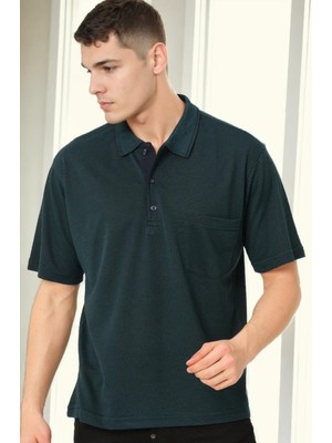 T0094 Dewberry Erkek T-Shırt-Yeşil