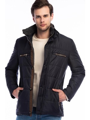 K8639  Dewberry Erkek Kaban-Lacivert-1