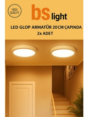 PremiumPort 2X18W LED Panel Sıva Üstü Armatür, Günışığı, Tavan Lambası, Aplik, Balkon