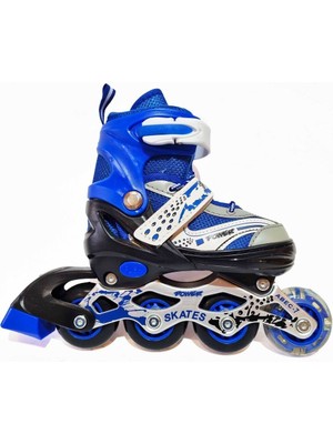 Top Rock Store Orijinal Işıklı Ayarlanabilir Çantalı Metal Gövde Alıştırma Çocuk Pateni 34-37