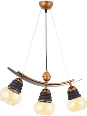 PremiumPort Modern Tarz Kayık Model Metal Camlı Sarkıt Avize, Şık ve Şık Aydınlatma