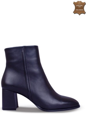 7AdımdaAşk Kadın Topuklu Bot Hakiki Deri Ayakkabı 084K25K11308