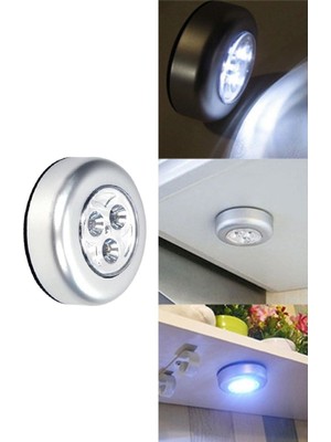 PremiumPort Kablosuz Dokunmatik LED Spot Işık, Şarjlı ve Çok Renkli, Pratik Kullanım