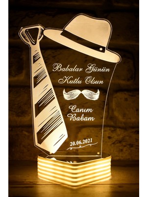 PremiumPort Sevgili Babaya Özel Aydınlatıcı Hediye, Kalpten Gelen Sürpriz