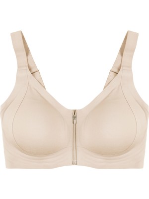 Koza İç Giyim Kadın Büyük Beden (Battal) Önden Fermuarlı Dikişsiz Lazer Sütyen