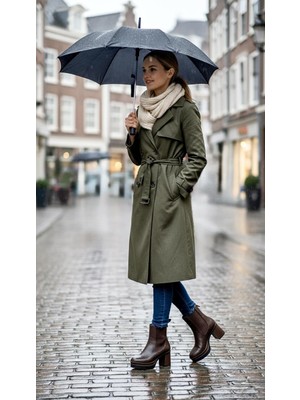 Punto 322141 Platformlu Lastikli Çekme Bot 'topuk 8.5 Platform 3.5 Cm'